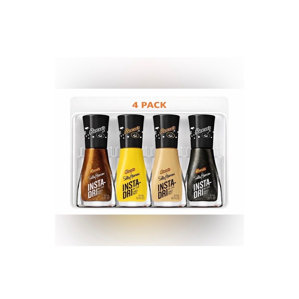 Sally Hansen Insta-Dri x Reese’s Nail Polish‎ 4-Piece Set Limited Halloween